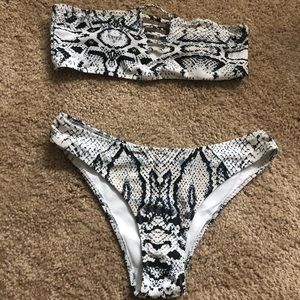 Snakeskin bikini